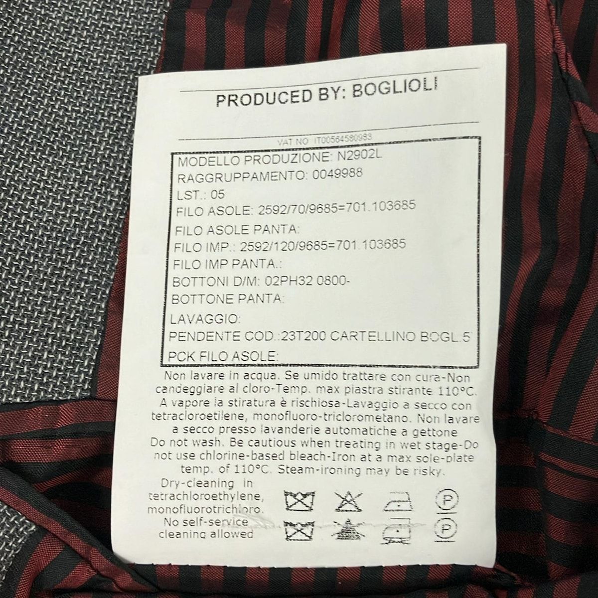 ボリオリ ジャケット サイズ46 S メンズ - グレー 長袖|春|秋 その他 ジャケット アウター メンズ
