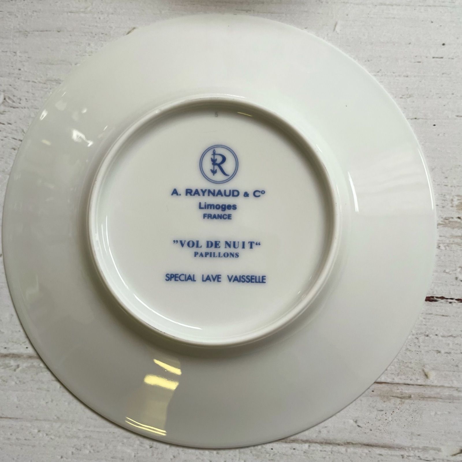 オリジナルパッケージ入り リモージュ レイノー 金彩蝶と花文 カップ&ソーサー1客