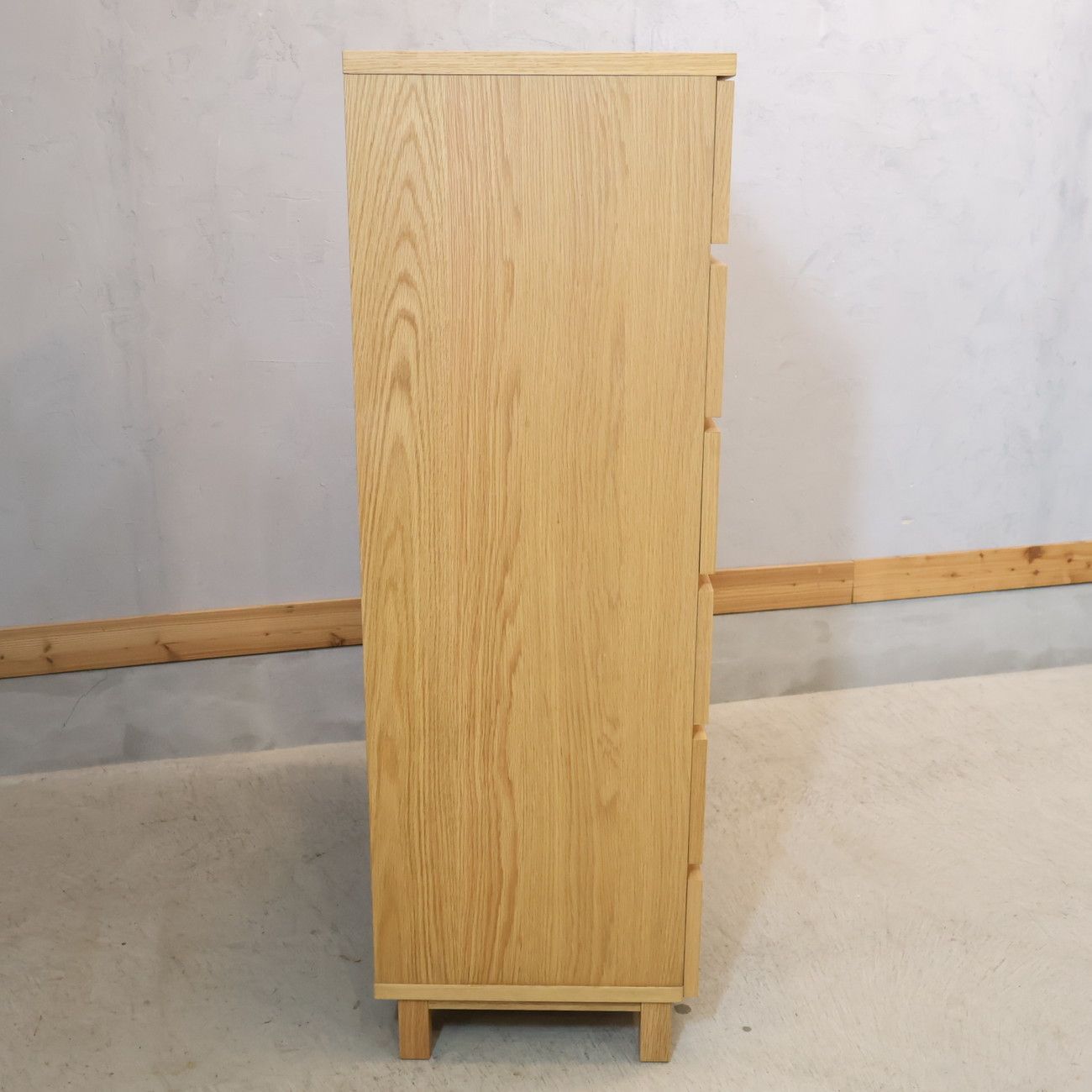 無印良品 MUJI オーク材 木製 チェスト 6段 ワイド ナチュラル