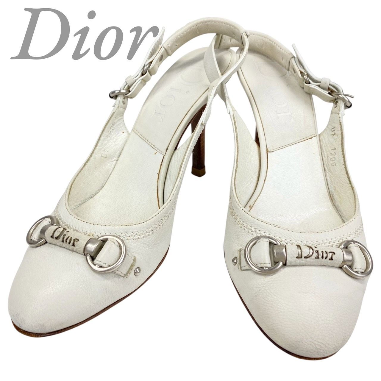 B4203】 Christian Dior クリスチャンディオール ミュール ハイヒール