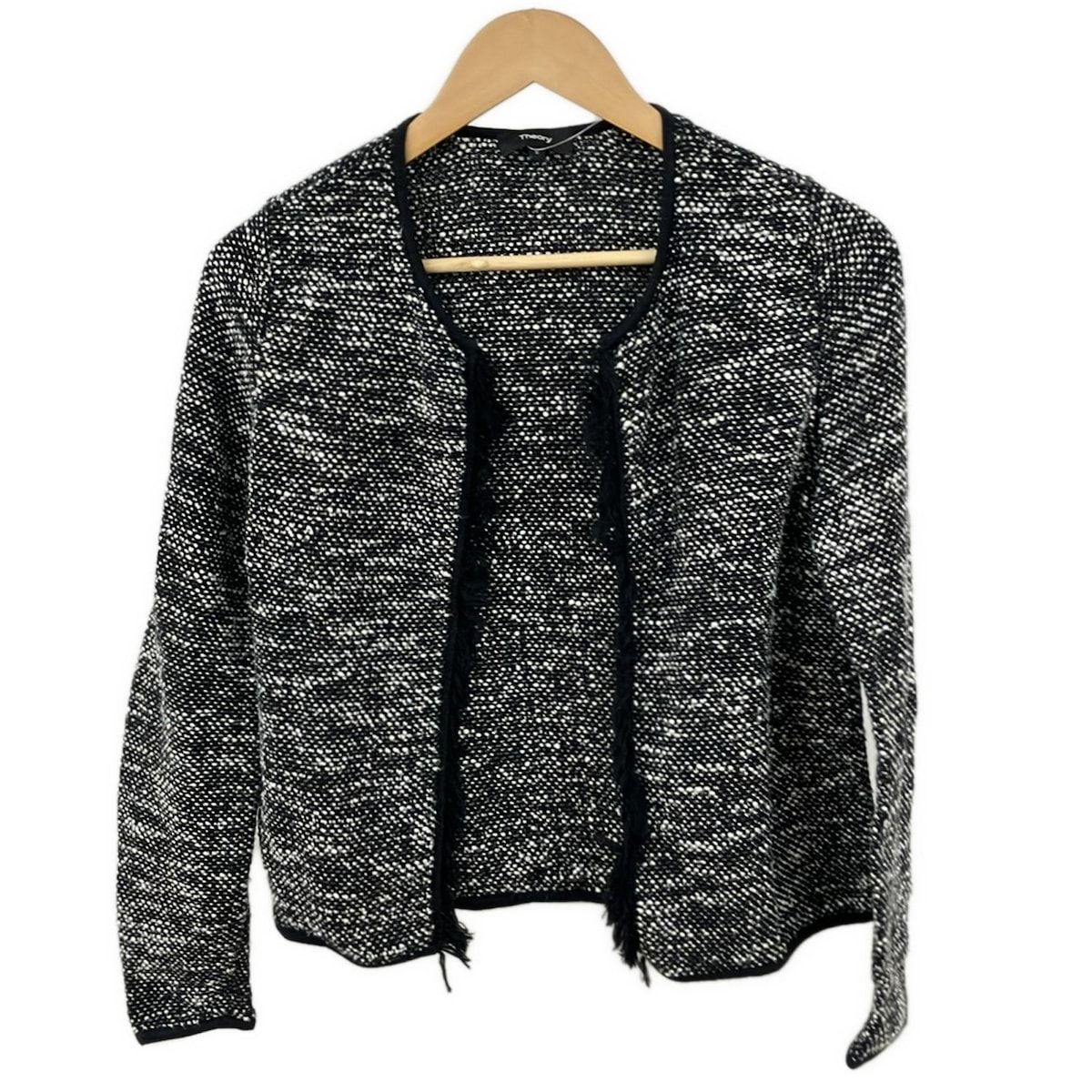 Theory 黒白ジャケット theory(セオリー) ジャケット サイズS レディース美品 - 黒×白 長袖