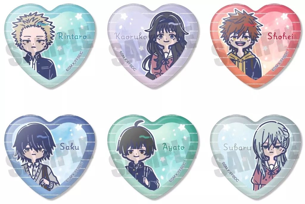 新品】バッジ・ビンズ 【ボックス】薫る花は凛と咲く れとぽぷ ハート