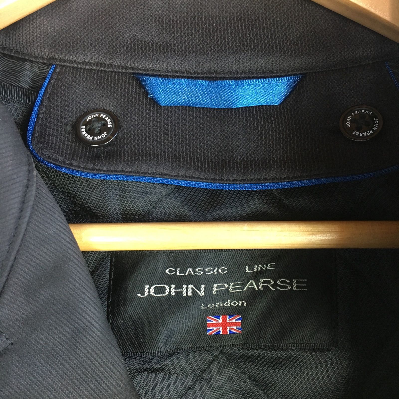 ジョンピアース コナカ トレンチコート メンズ M ブラック