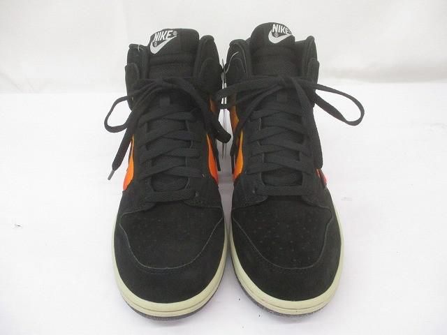 訳アリ ナイキ NIKE ダンク ハイ サンセット 306968 001 27 5 cm ブラック オレンジ メンズ