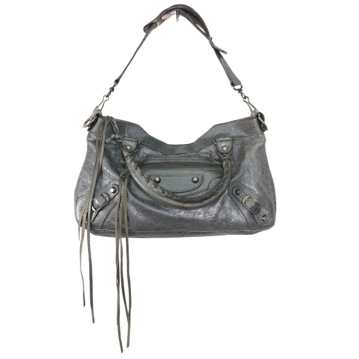 正規品】BALENCIAGA バレンシアガ ザ シティ ザファースト レザー 2WAY 