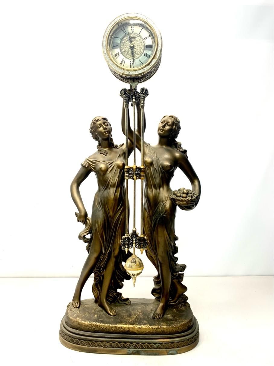 シチズン 振子時計 特大 ブロンズ像 女神像 動作品 CITIZEN 4 RP 614 クオーツ