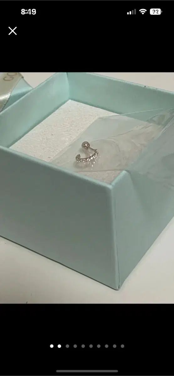 14 k ローズゴールド キュービック オープンリング ハーフリング ピアス シングル 1 犬