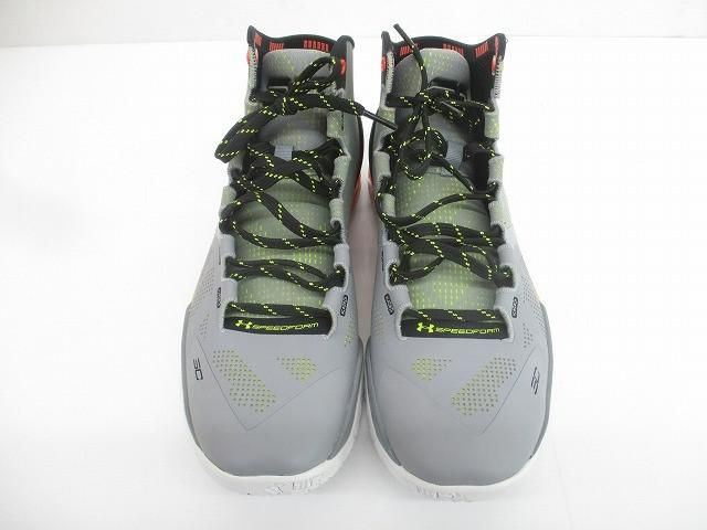 アンダーアーマー UNDER ARMOUR カリー Curry バスケットボールシューズ スニーカー 1259007 035 27 cm グレー オレンジ メンズ