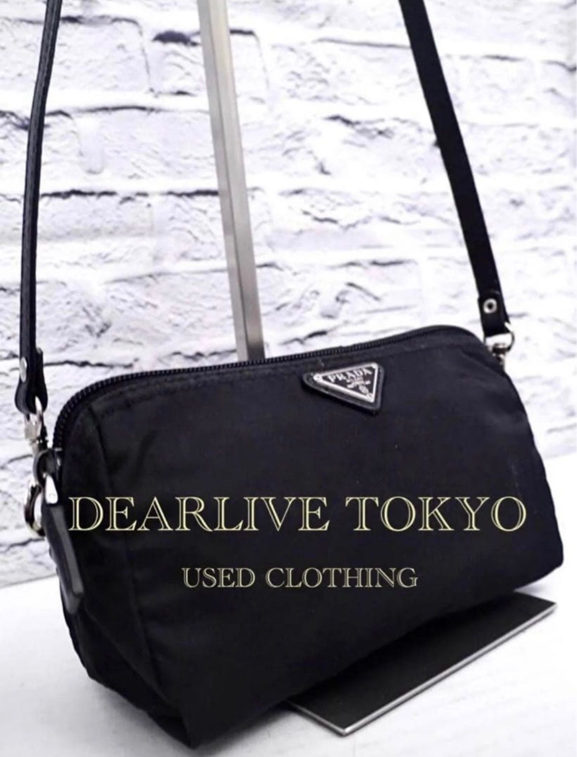 ◆ PRADA プラダ ナイロン ショルダー カメラ バッグ ポーチ ポシェット 美品◇ PRADA プラダ ナイロンxレザー クロスボディ ショルダーバッグ