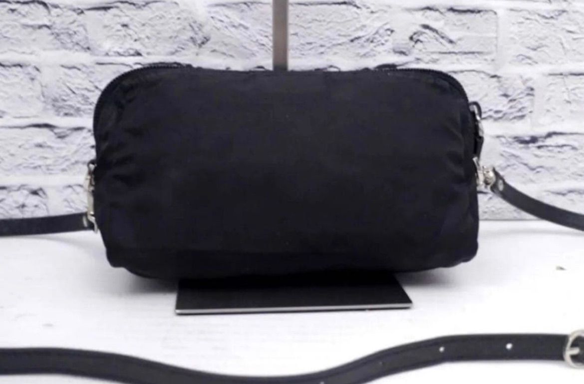 美品◇ PRADA プラダ ナイロンxレザー クロスボディ ショルダーバッグ