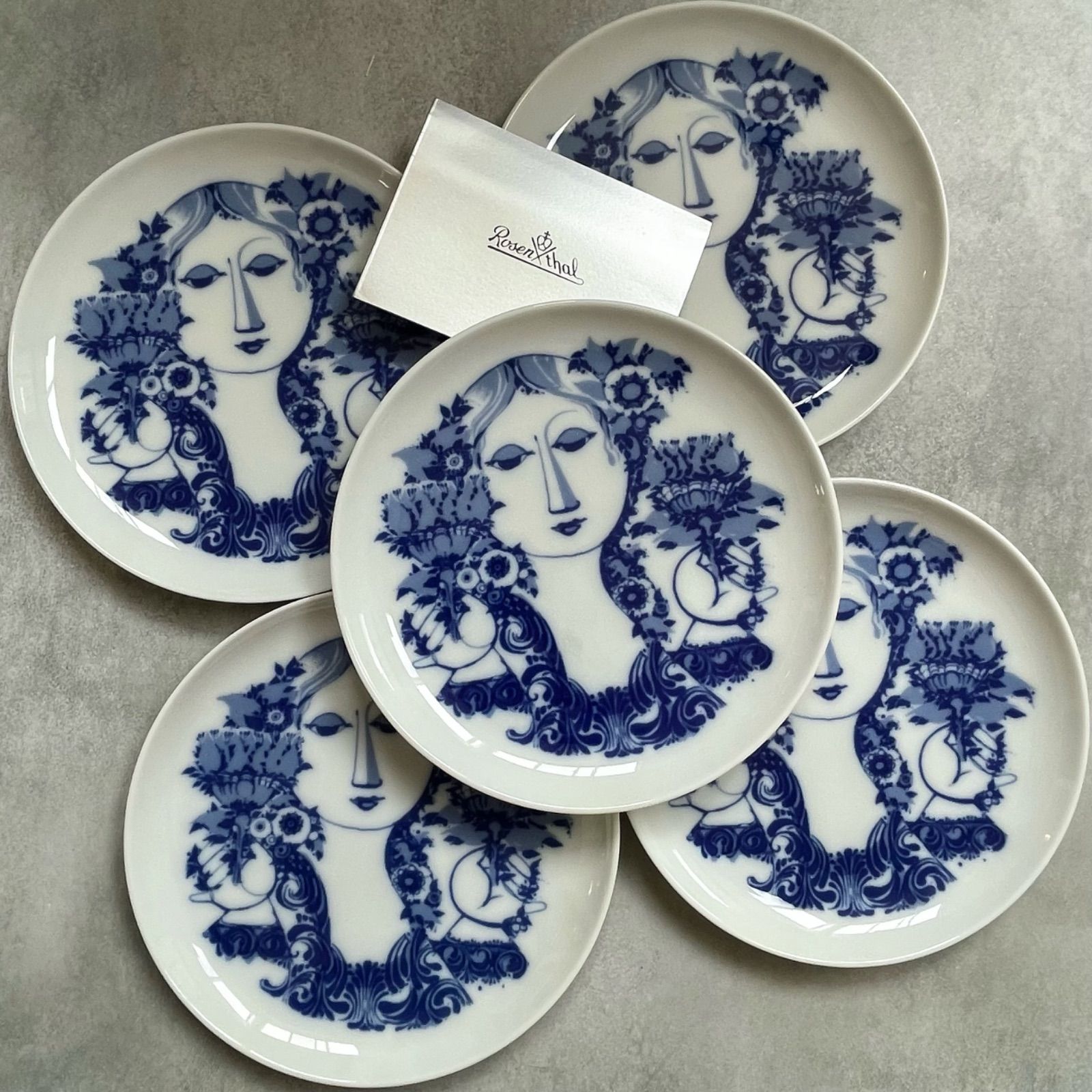 ブランド箱あり新品ローゼンタール デザート皿ビヨン ヴィンブラッド5枚set 新品 ブランド箱入り ローゼンタール ビヨン ヴィンブラッドケーキ皿5