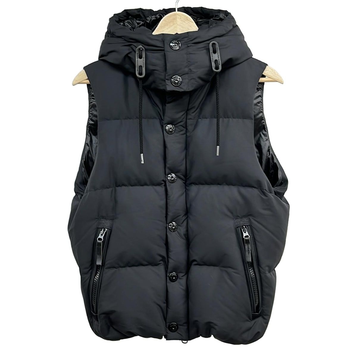 ナノユニバースNishikawa Down キルティングダウンベスト nano universe(ナノユニバース) ダウンベスト サイズS メンズ美品 - 黒