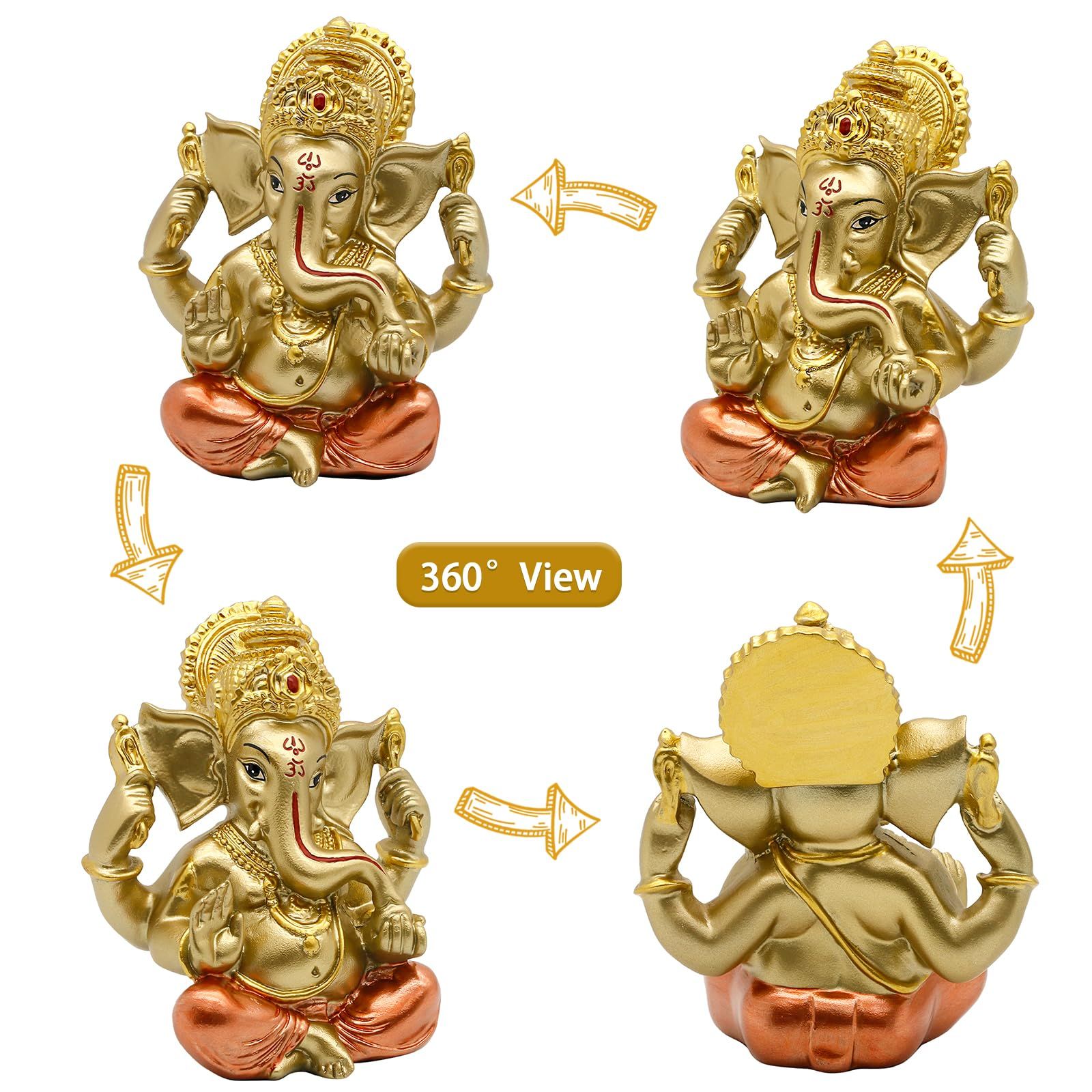 ヒンズー教神ガネーシャ神像 - インドの象のブッダガネーシャ彫刻