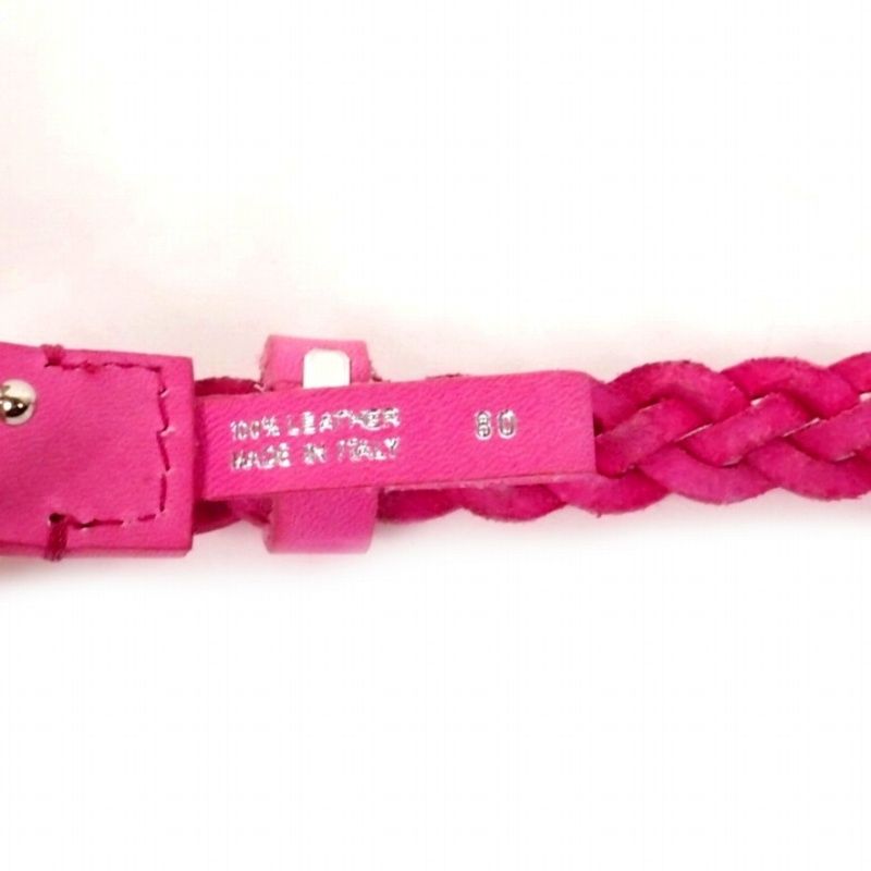 ディースクエアード DSQUARED2 22AW ロゴバックル メッシュレザー