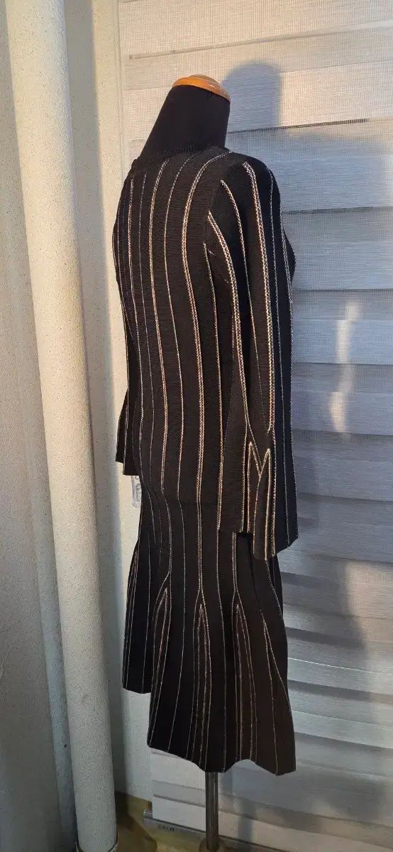 マイケルコース フレア ブラック ニット ロング ワンピース - メルカリ