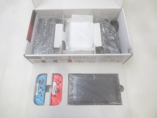 品 ゲーム Nintendo switch ニンテンドースイッチ 本体 HAC-001 動作品 ジョイコン ネオンレッド ブルー 箱 付き