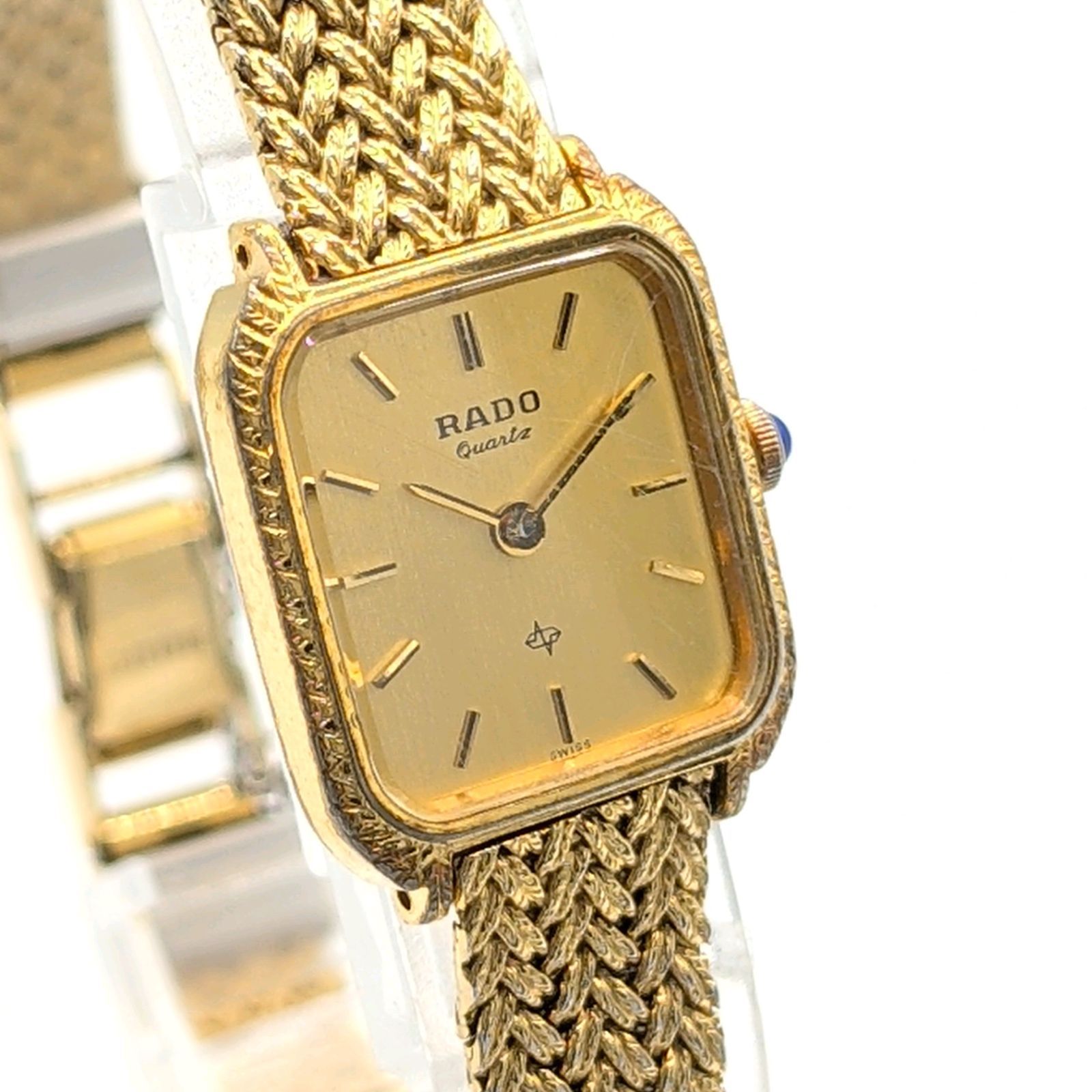 RADO 133.9517.2 Watch Quartz Ladies Gold dial square Y2K 00S