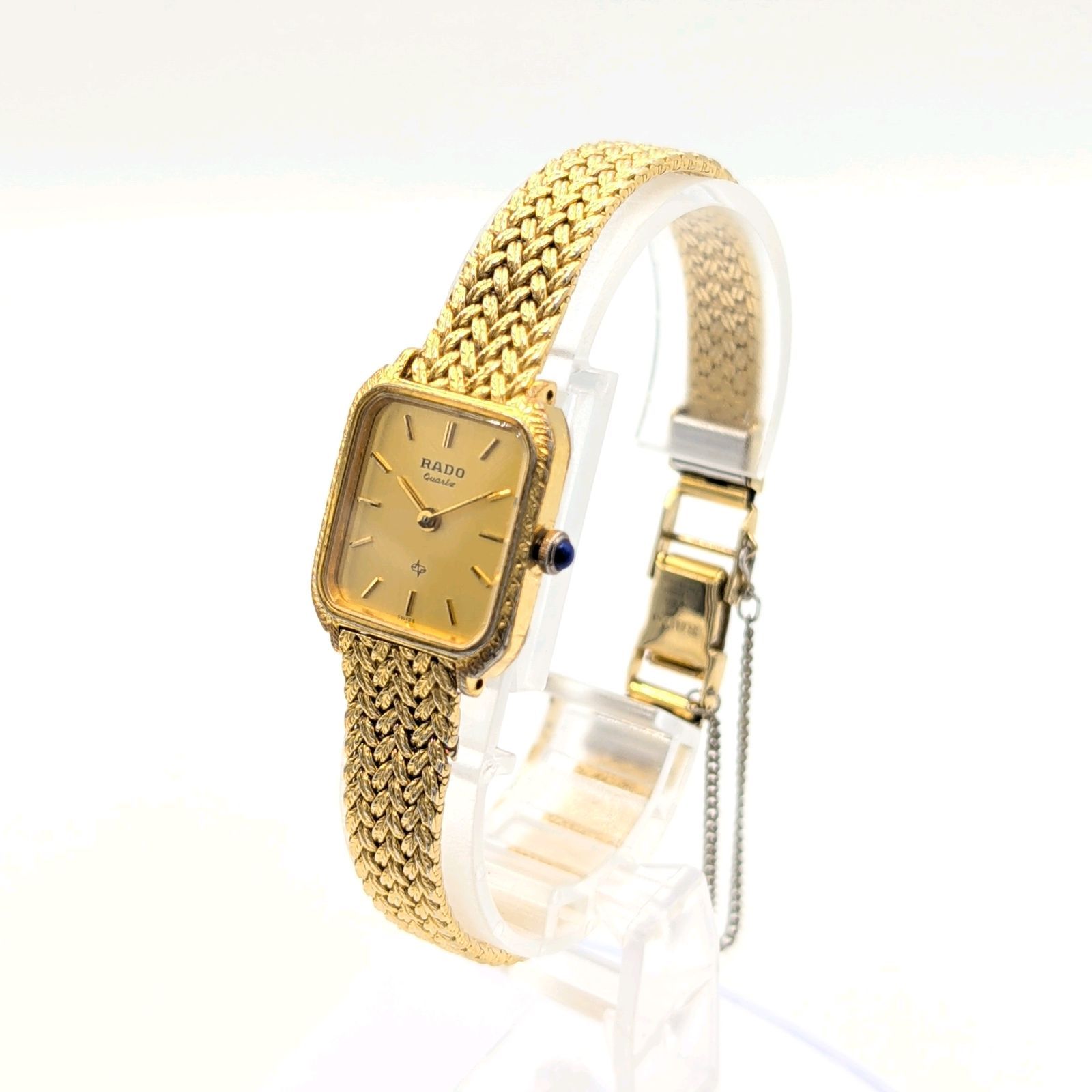RADO 133.9517.2 Watch Quartz Ladies Gold dial square Y2K 00S