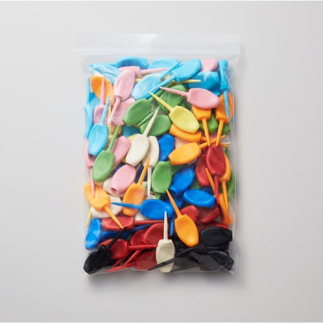 パリティー パステルカラー 100本セット ゴルフティ グリーンフォーク2