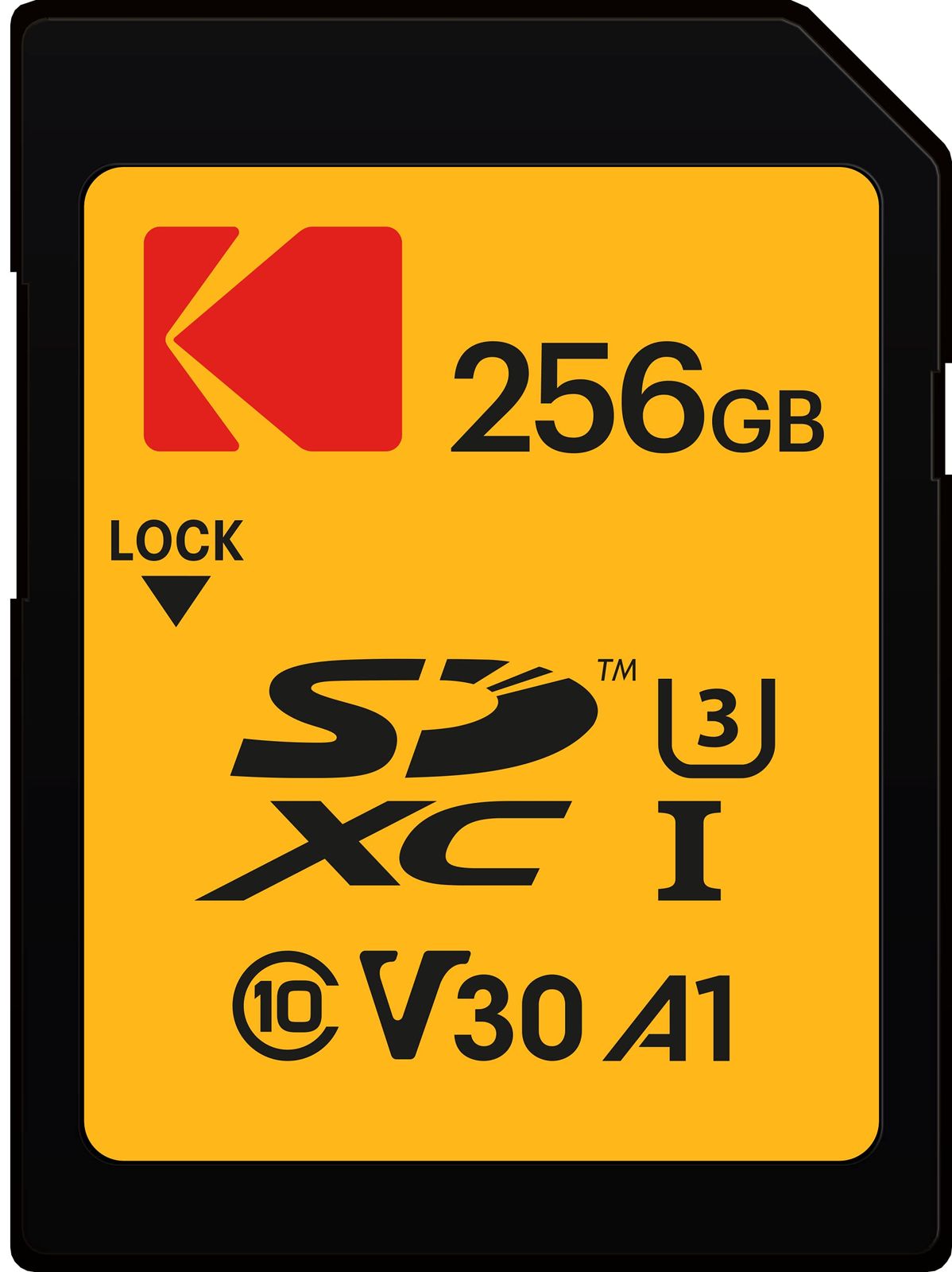 Emtec Kodak SDカード 256GB UHS-I U3 V30 Ultra - 最大読み取り速度95MB/秒 - 書き込み速度 最大85MB/秒 - 4K Ultra HDビデオとHD写真のストレージ - SDカード。 [256GB]