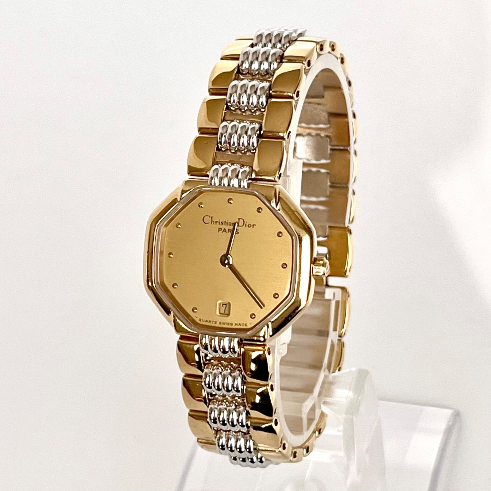 クリスチャンディオール レディース 腕時計 磨き済み 美品】Christian