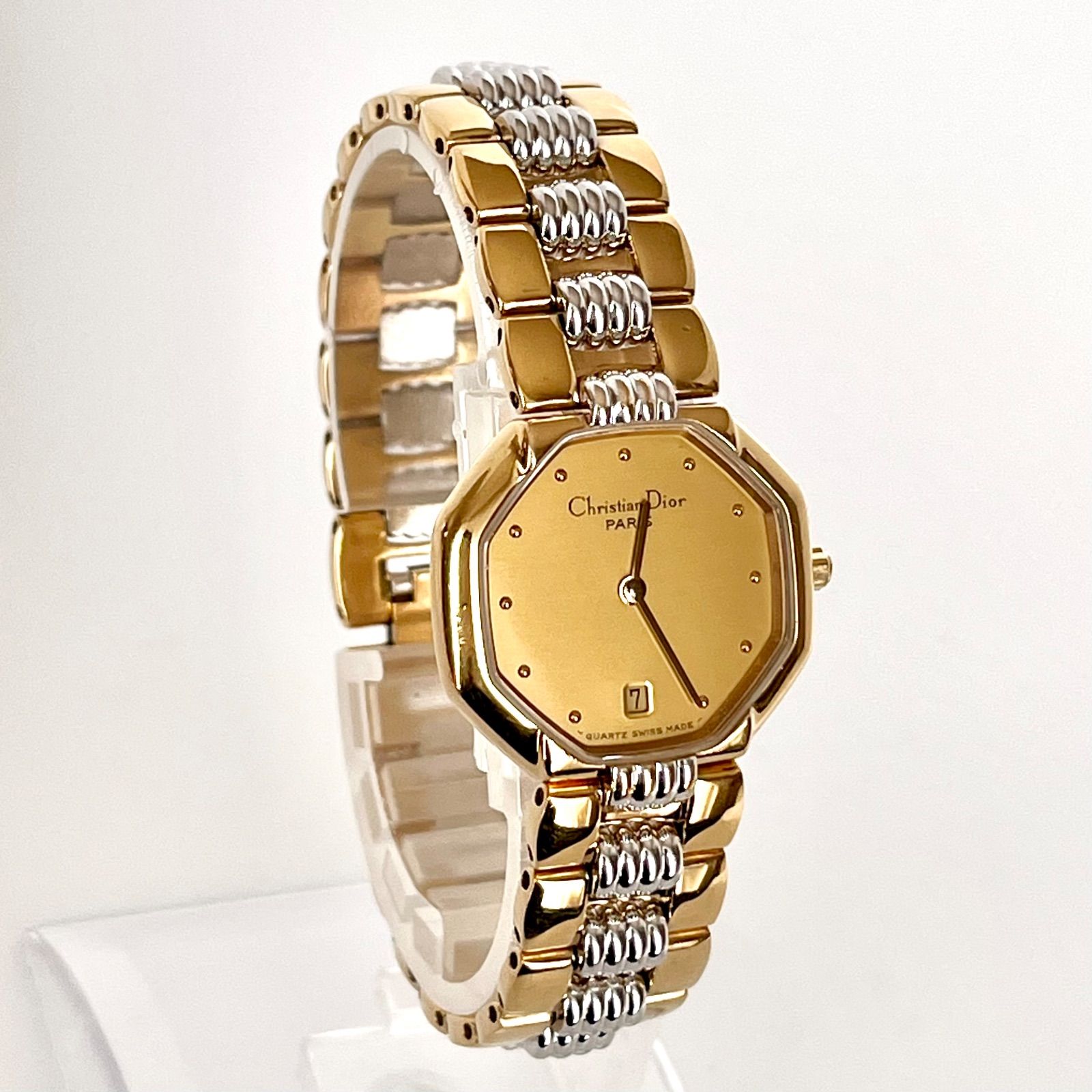 クリスチャンディオール レディース 腕時計 磨き済み 美品】Christian