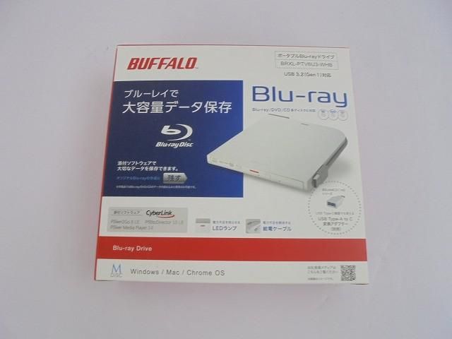 品 家電 バッファロー BUFFALO ポータブルBlu-rayドライブ BRXL-PTV 6 U 3-WHB
