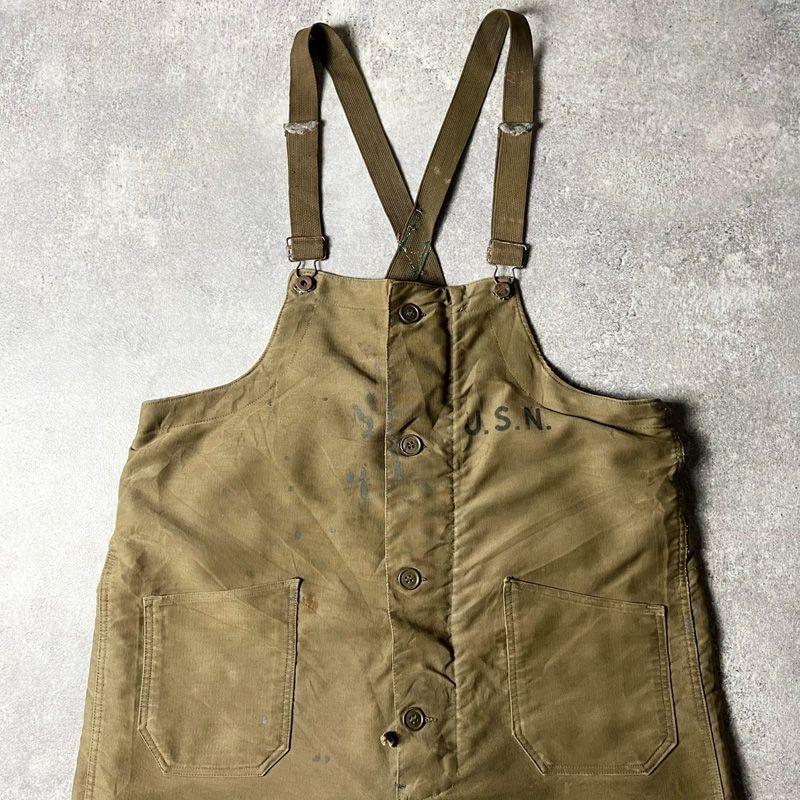 雰囲気系 40s US NAVY 米軍実物 N-1 後期 デッキ パンツ M / 40年代