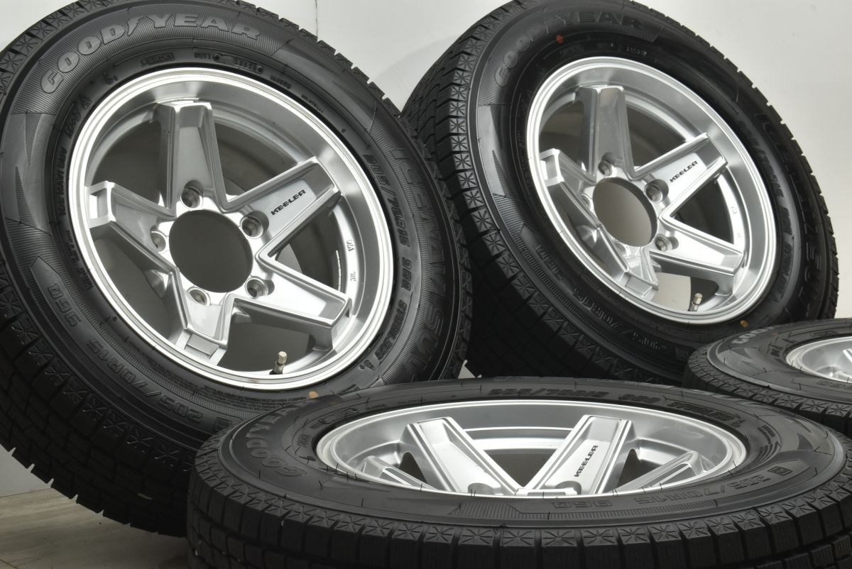 バリ溝 Weds キーラー 15 in 6 J 0 PCD 139 7 グッドイヤー アイスナビSUV 205 70 R ジムニー シエラ ノマド