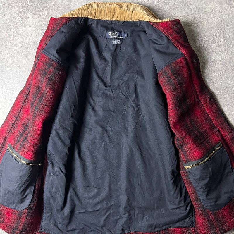 80s POLO RALPH LAUREN ライナー付き ウール マッキーノ ジャケット S