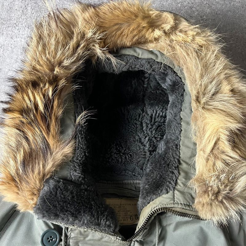 雰囲気系 70s 71年製 USAF 米軍実物 リアル コヨーテファー N-3B