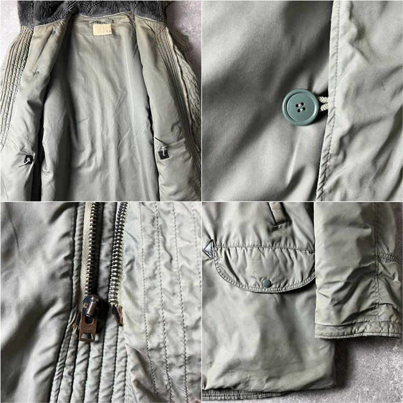 雰囲気系 70s 71年製 USAF 米軍実物 リアル コヨーテファー N-3B