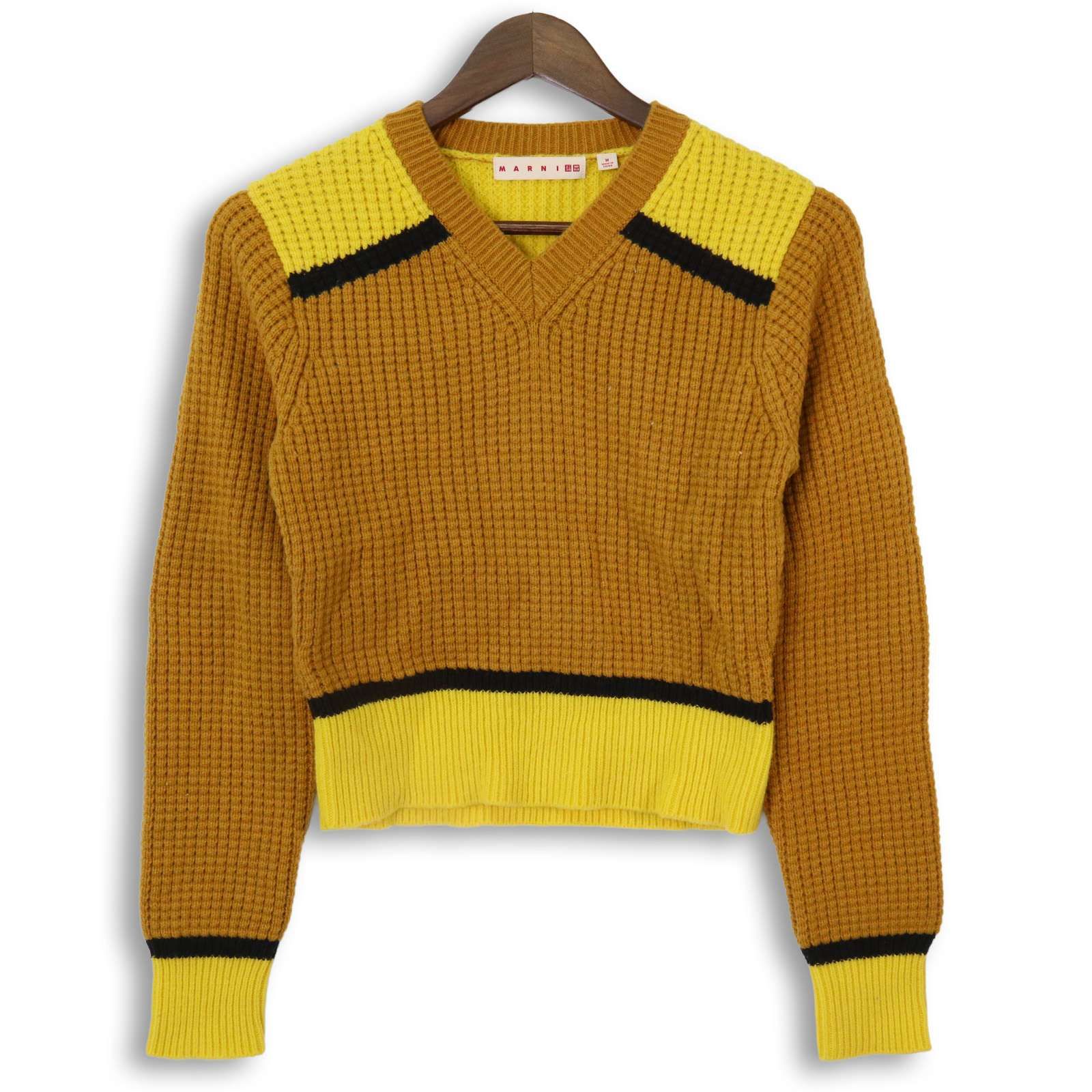 22AW☆ UNIQLO × MARNI ユニクロ × マルニ ウール混☆ 切替 