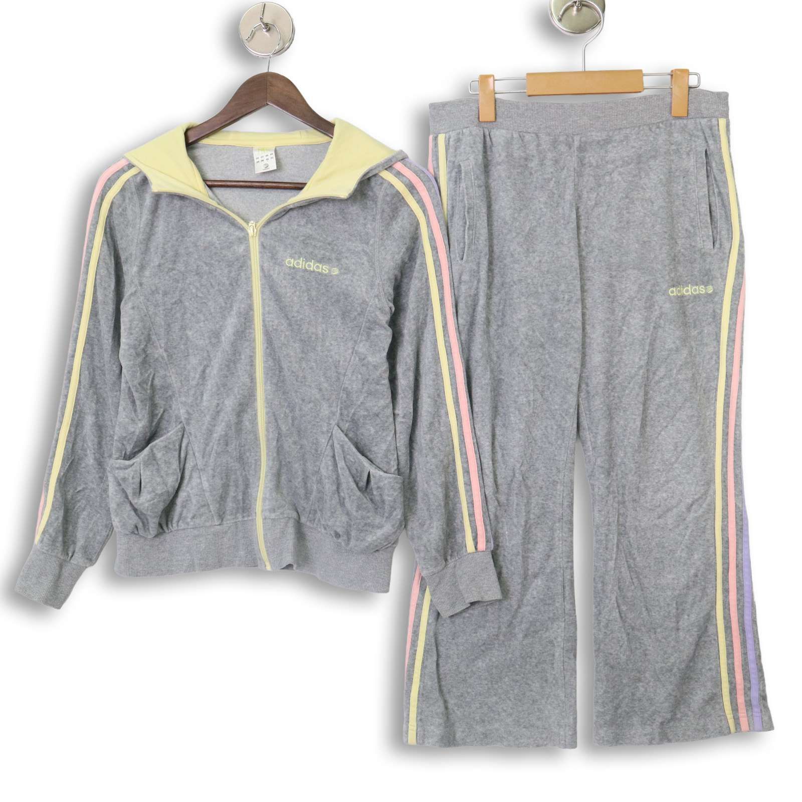 adidas neo アディダス　ベロアトラックジャケットパンツセットアップ adidas アディダス 希少 ベロアジャージ セットアップ トラック