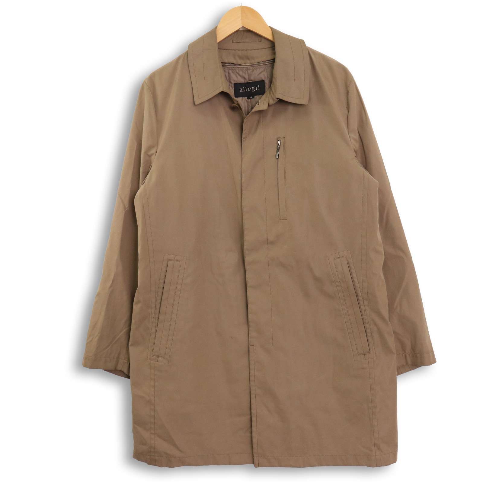 P217 美品 M アレグリ アンゴラ混 ステンカラーコート グレー メンズ allegri ステンカラーコート メンズ P217 美品 M アレグリ アンゴラ混