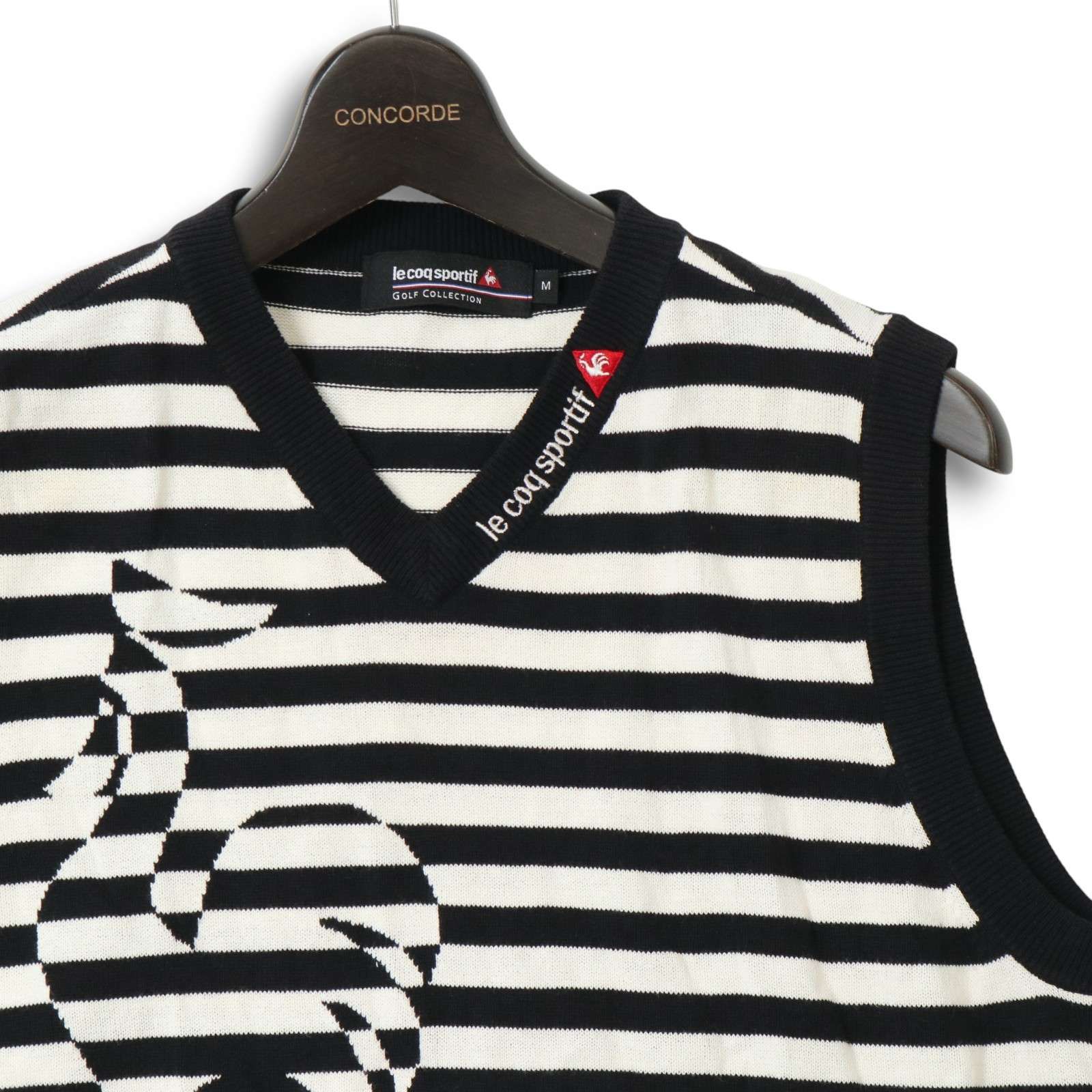 未使用品 le coq sportif GOLF Vネックニットセーター M le coq sportif GOLF ルコック スポルティフ ゴルフ 秋冬 ロゴ☆ V