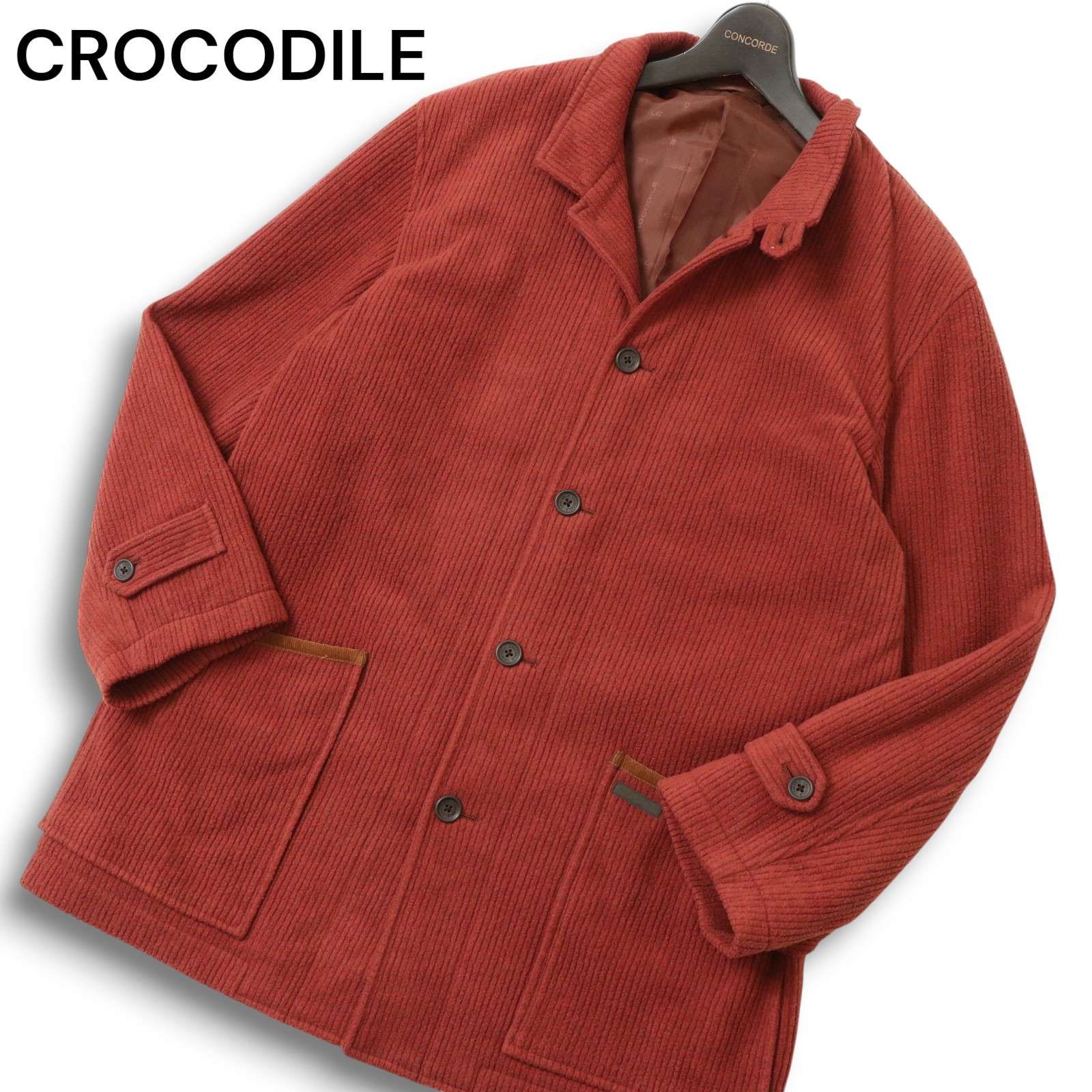 CROCODILE クロコダイル 秋冬☆ ステンカラー コート Sz.LL メンズ 