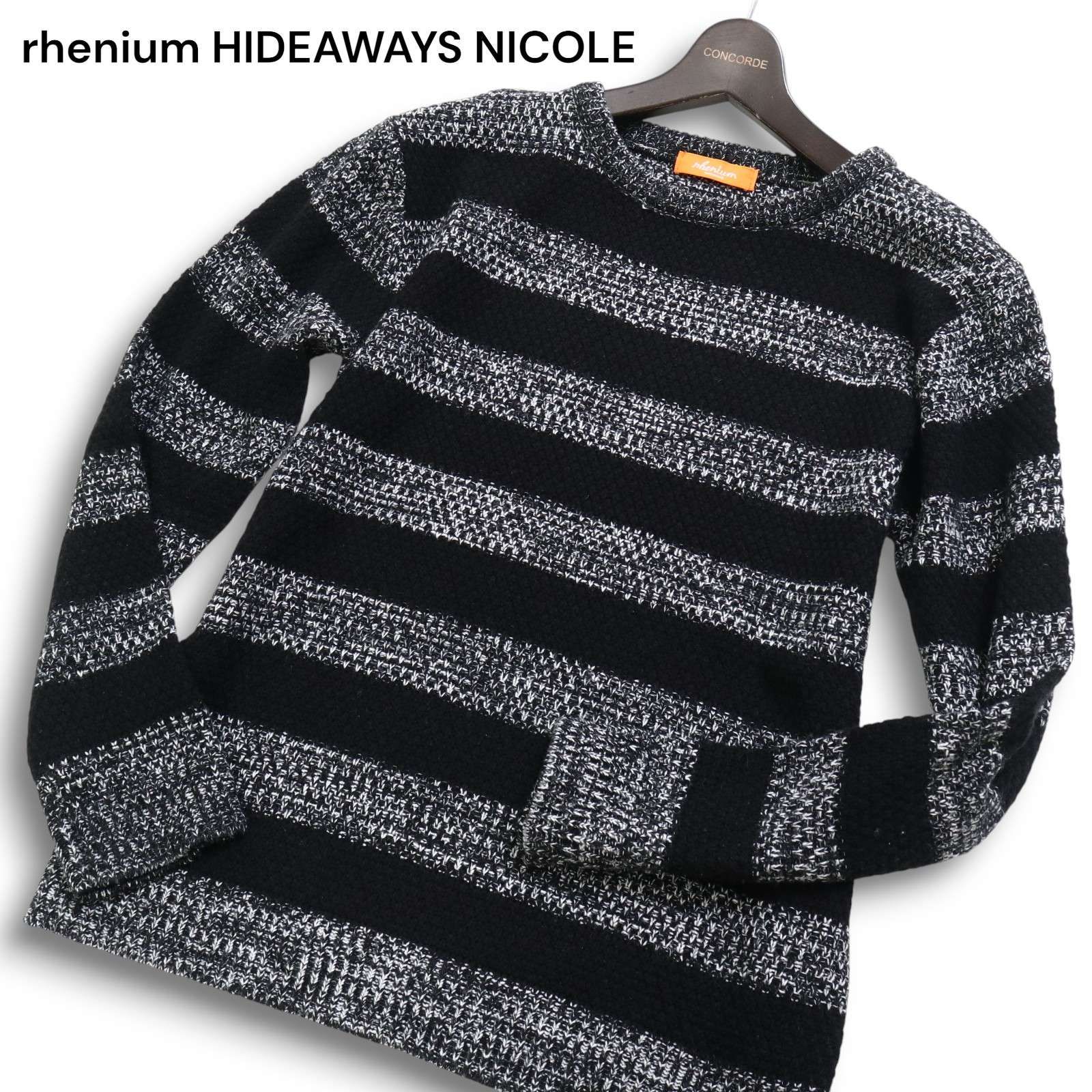 rhenium HIDEAWAYS NICOLE ハイダウェイ ニコル 春夏 レーヨン混 1B メランジ テーラード ジャケット Sz 46 メンズ 灰 C3T01916 3 M