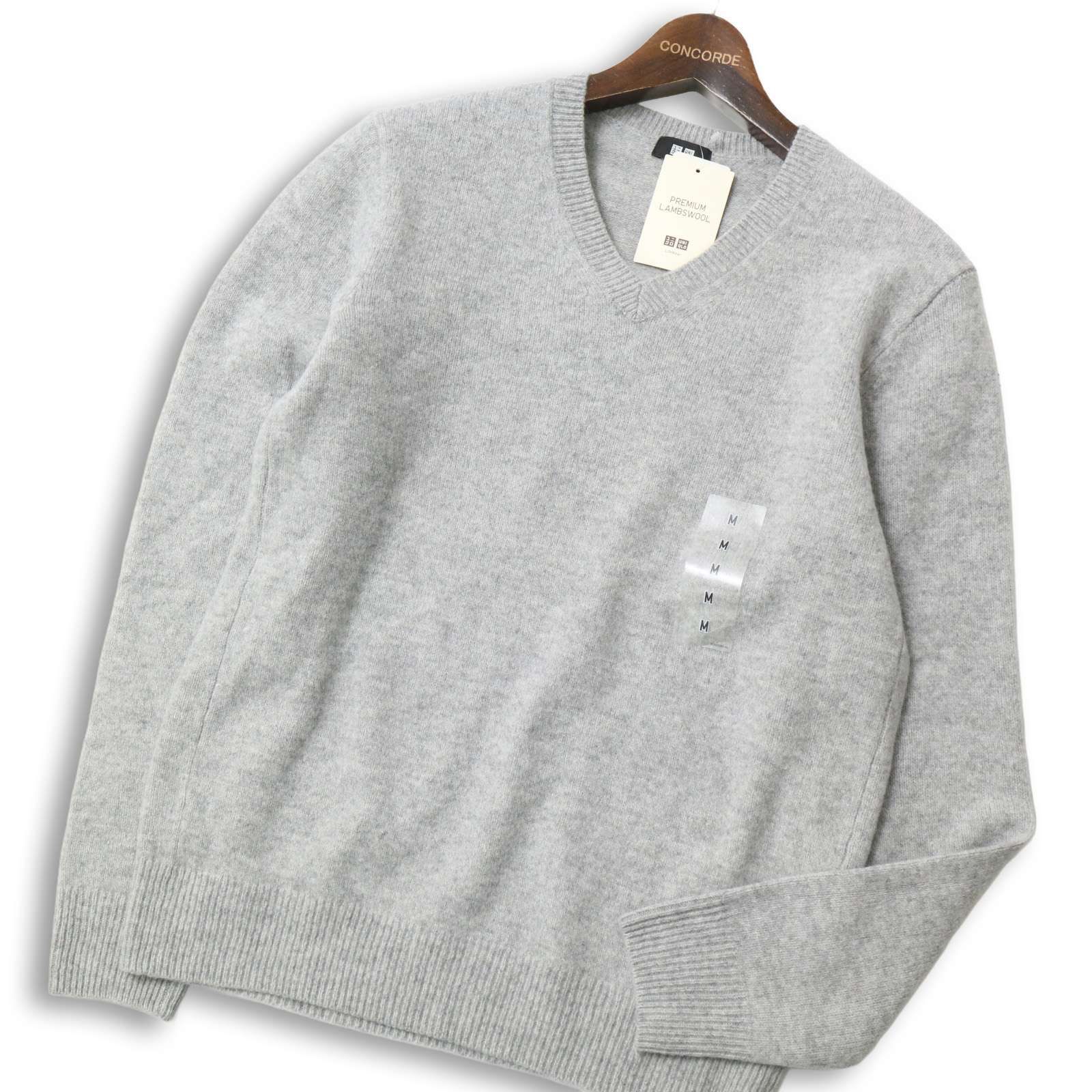 新品 未使用】 UNIQLO ユニクロ 秋冬 プレミアム ラム ウール100％ V 
