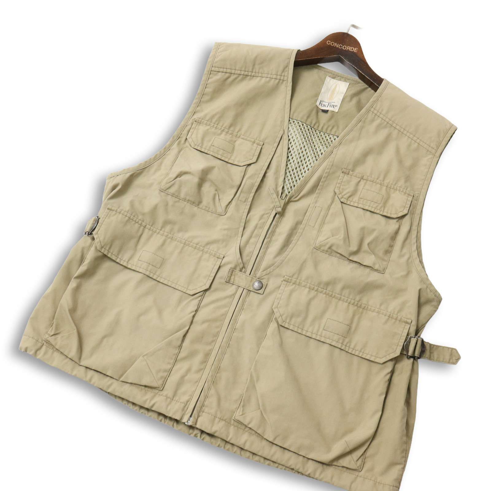FoxFire　旧ロゴ　フォックスファイヤーフィッシングメッシュベスト　X L Foxfire フォックスファイヤー 通年☆ 裏メッシュ フィッシング ベスト