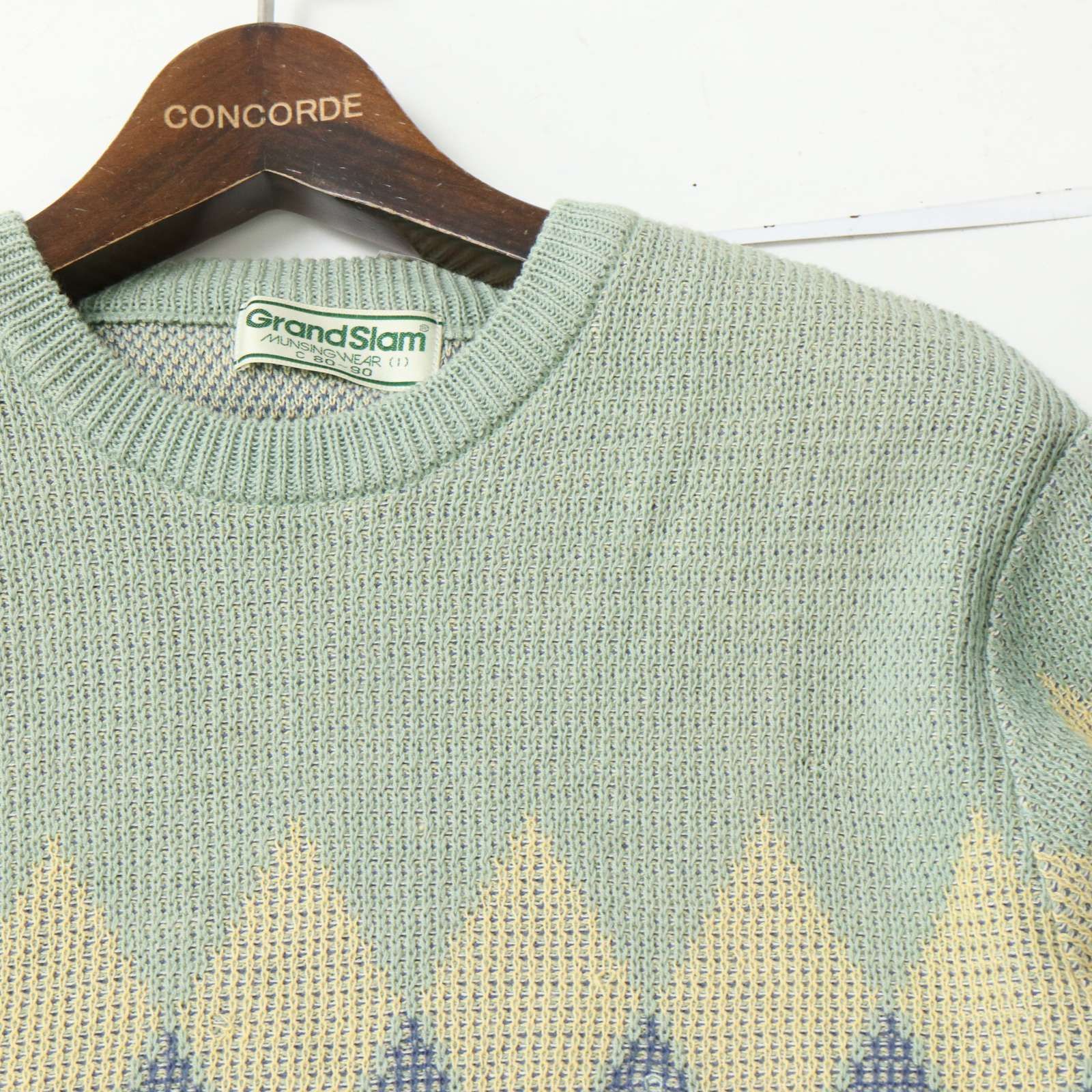 Munsingwear マンシングウェア ゴルフ 通年 ダイヤ柄☆ コットン