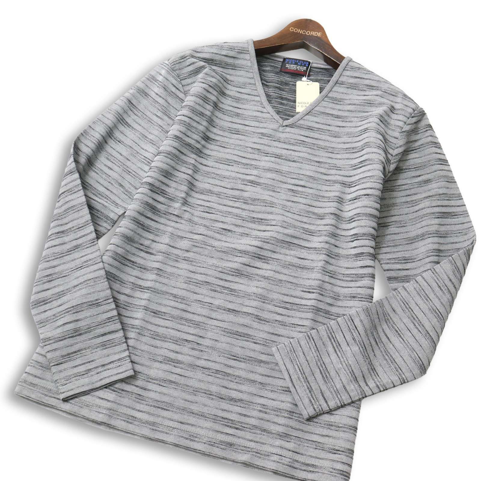 新品 未使用☆ NICOLE CLUB FOR MEN ニコルクラブ フォーメン ボーダー 