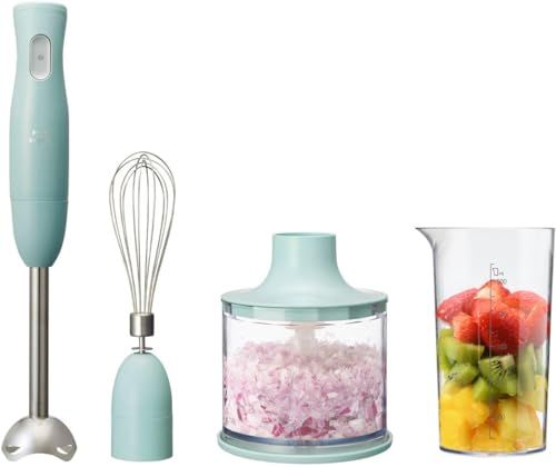 BRUNO ブルーノ マルチスティックブレンダー 離乳食 1台5役 混ぜる つぶす 刻む 砕く 泡立てる ブルーグレ