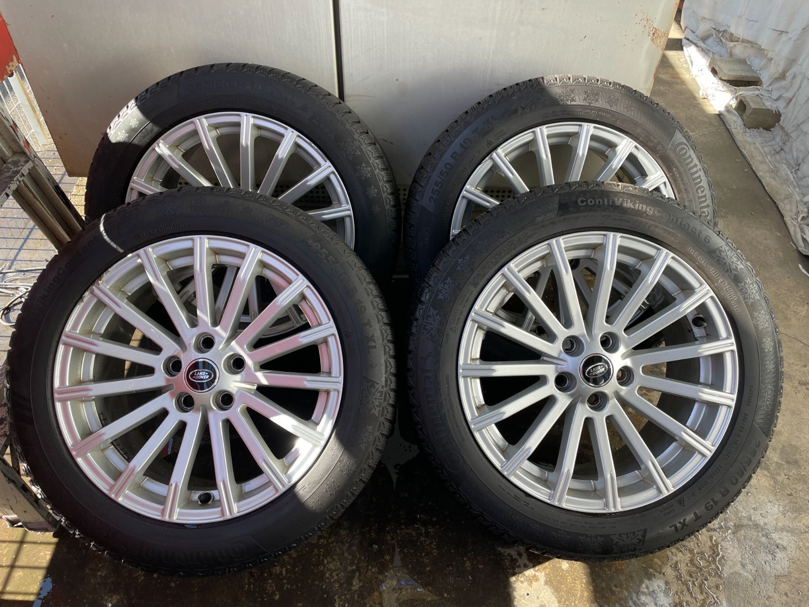 ランドローバー レンジローバースポーツ 19インチ アルミ＆ スタッドレスタイヤ ContiVikingContact 6 255 50 R 19 4本セット 品 菅19