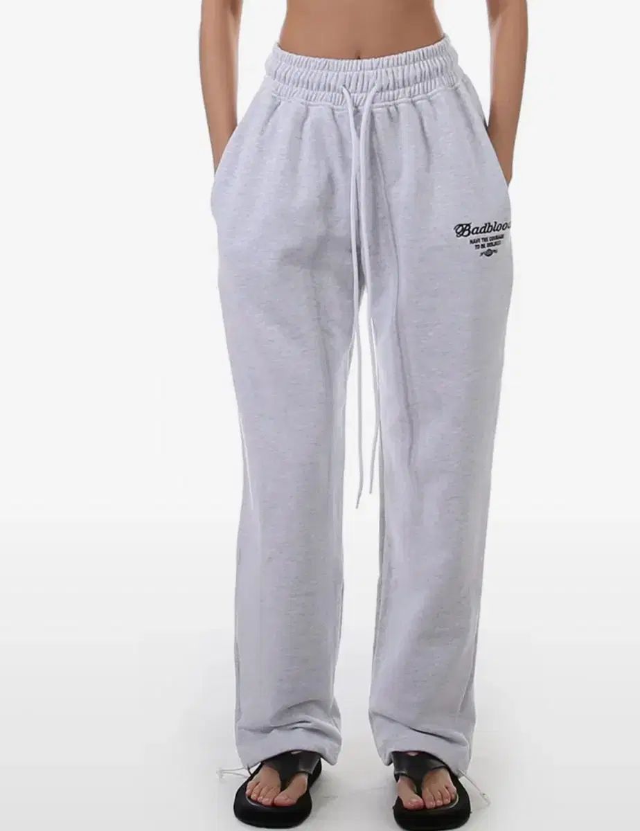廃盤 バッドブラッド ロゴ 2 way ジョガー 起毛 トラウザー - アッシュ グレー