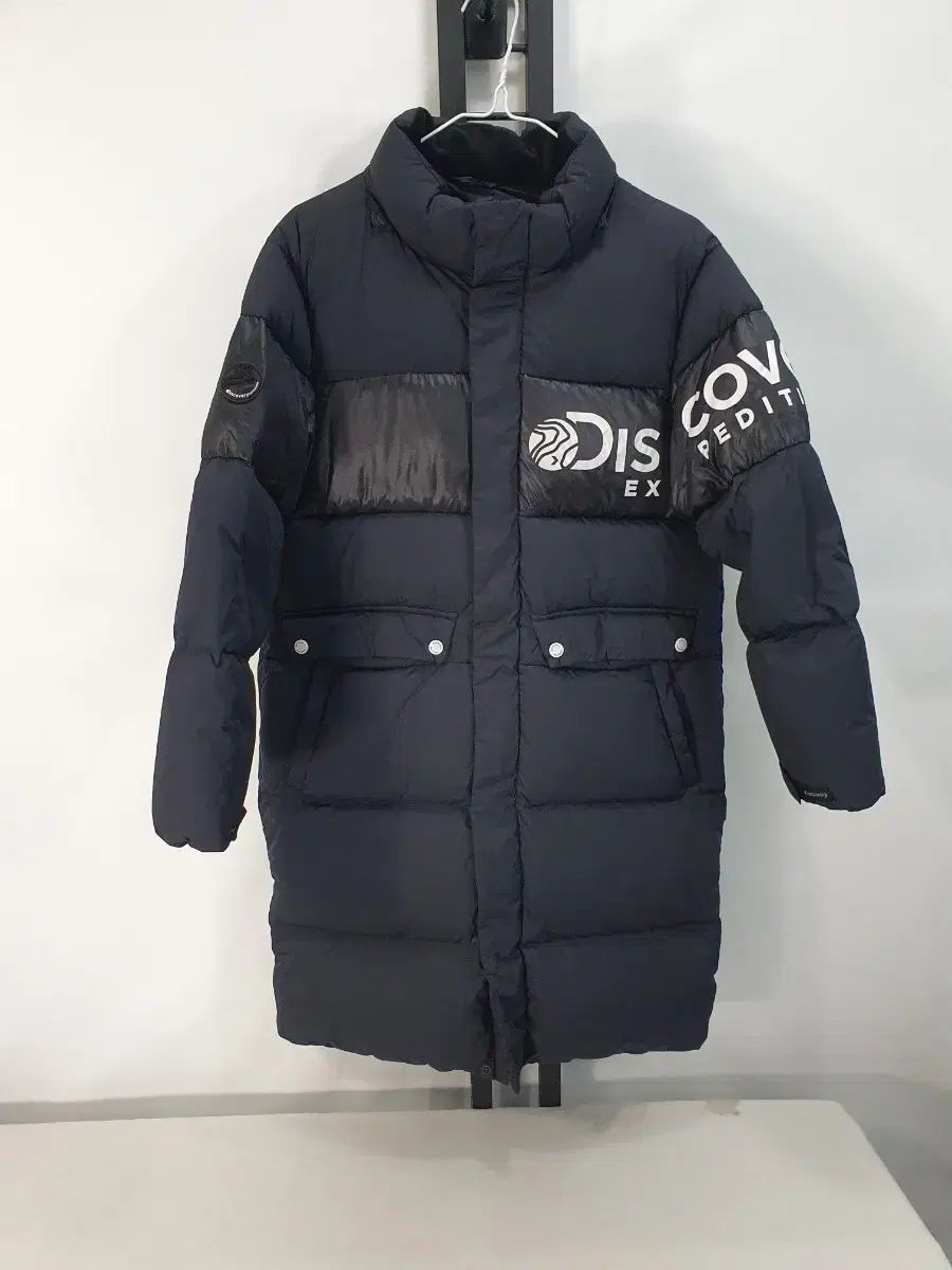 キッズ ダウンジャケット ロング丈 ダウン コート ブラック 150