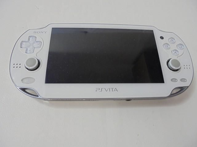 品 ゲーム PS Vita 本体 PCH-1100 クリスタルホワイト 動作品 付き