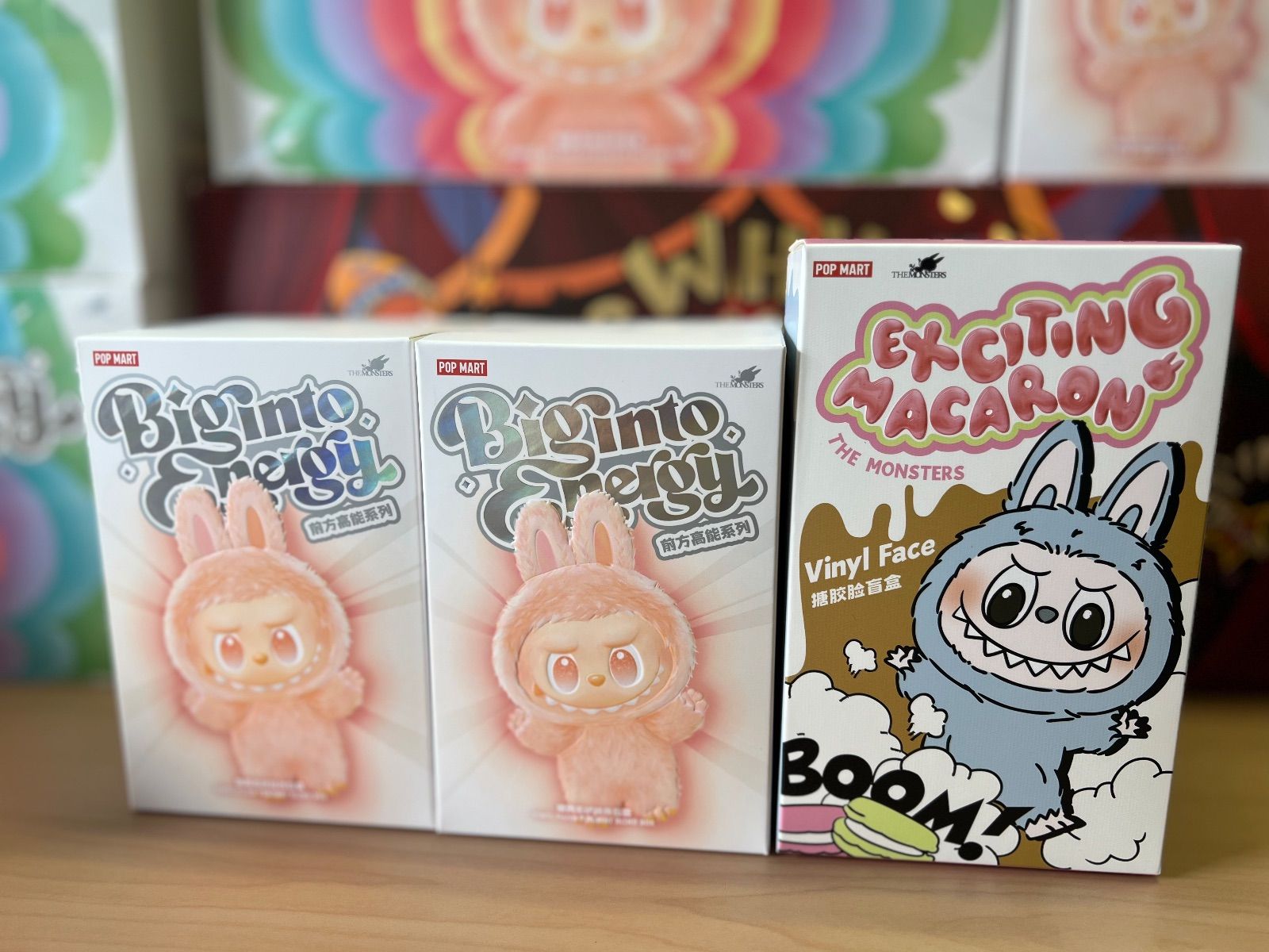  ラブブ POP MART THE Big Into Energy 2ピース - Exciting Macaron 1ピース 計 セット らぶぶ ポップマート 3ピース エナジー マカロン 合計 ストラップ キャラクターグッズ