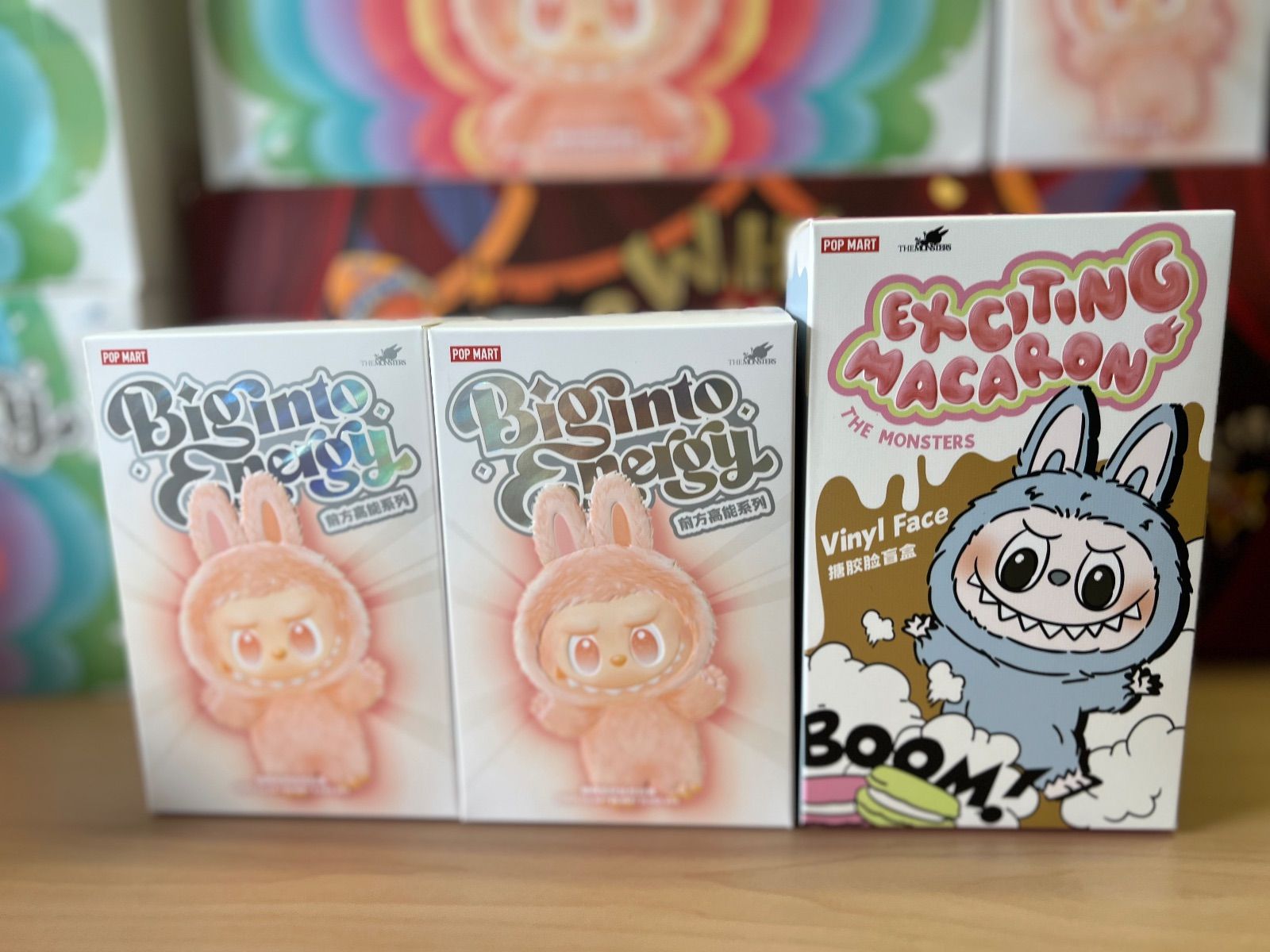 ラブブ POP MART THE Big Into Energy 2ピース - Exciting Macaron 1ピース 計 セット らぶぶ ポップマート 3ピース エナジー マカロン 合計