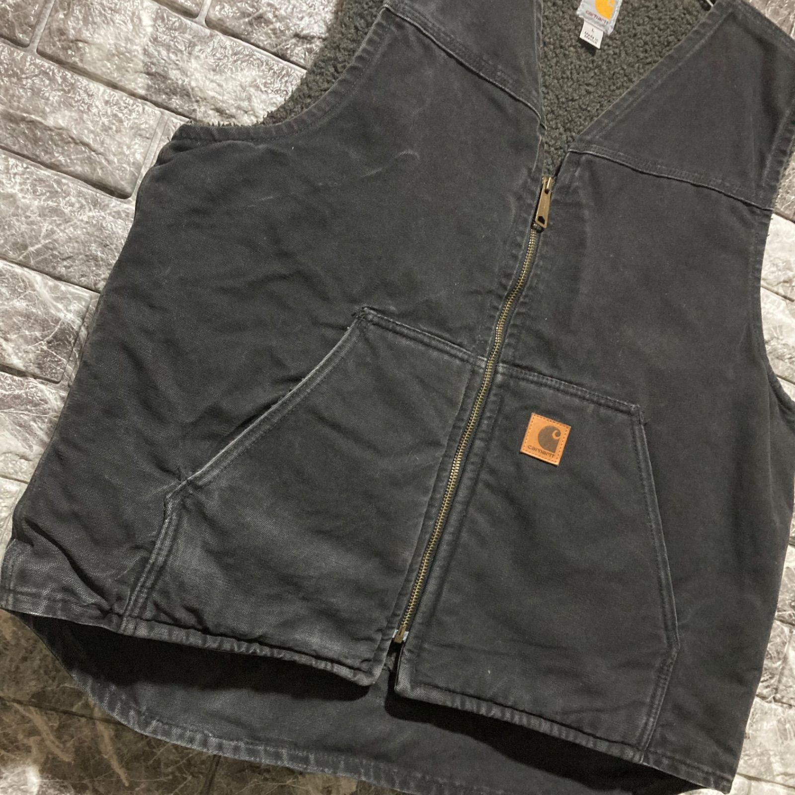 CARHARTT ボア ベスト L カーハート VEST ボアベスト ② - メルカリ